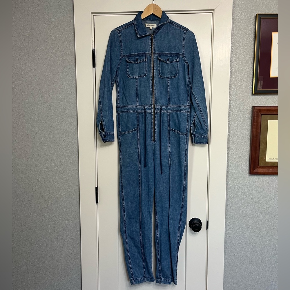 Madewell Denim Drawstring Jumpsuit